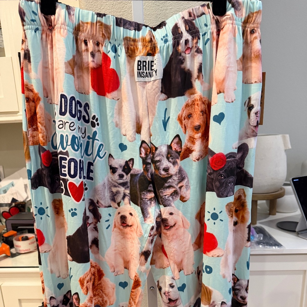 BRIEF INSANITY LOUNGE PANTS PUPPIES. XL